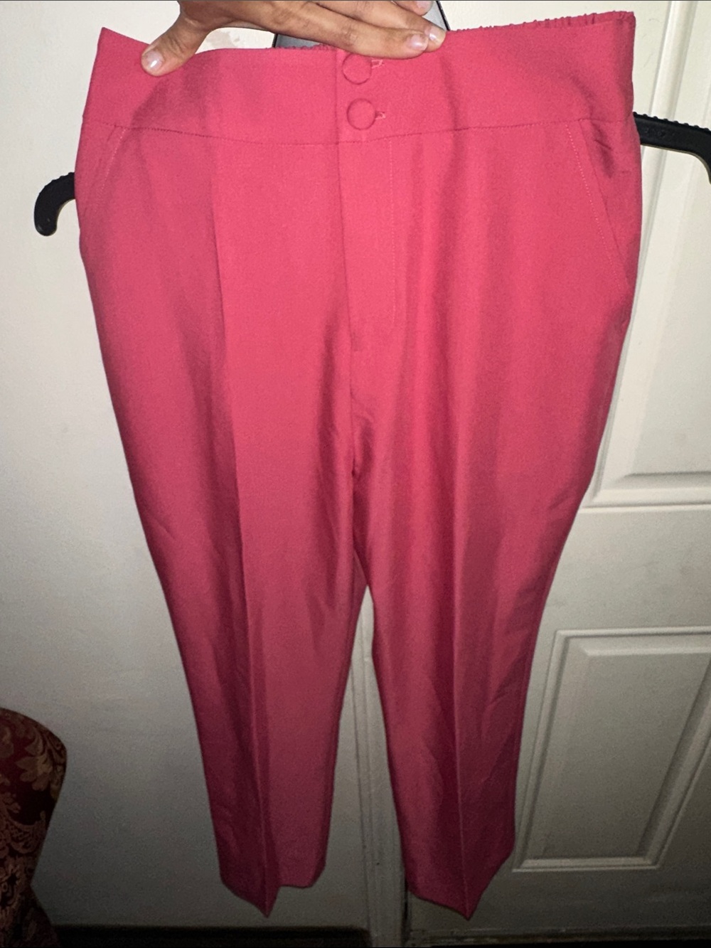 Vibrant Pink High-Waist Trousers M. P2P 14 Long 36/5